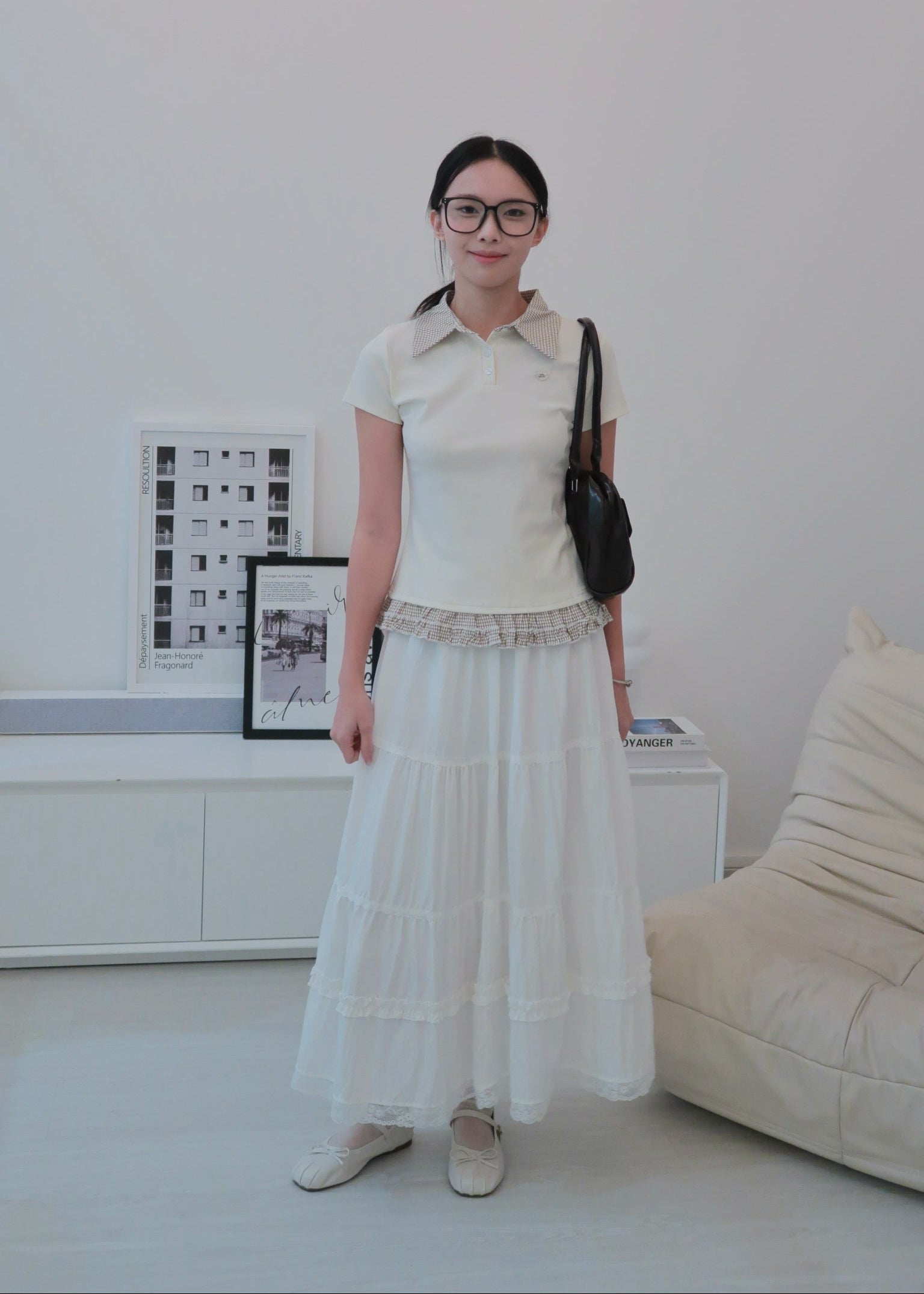 Preppy Layer Polo - Almond