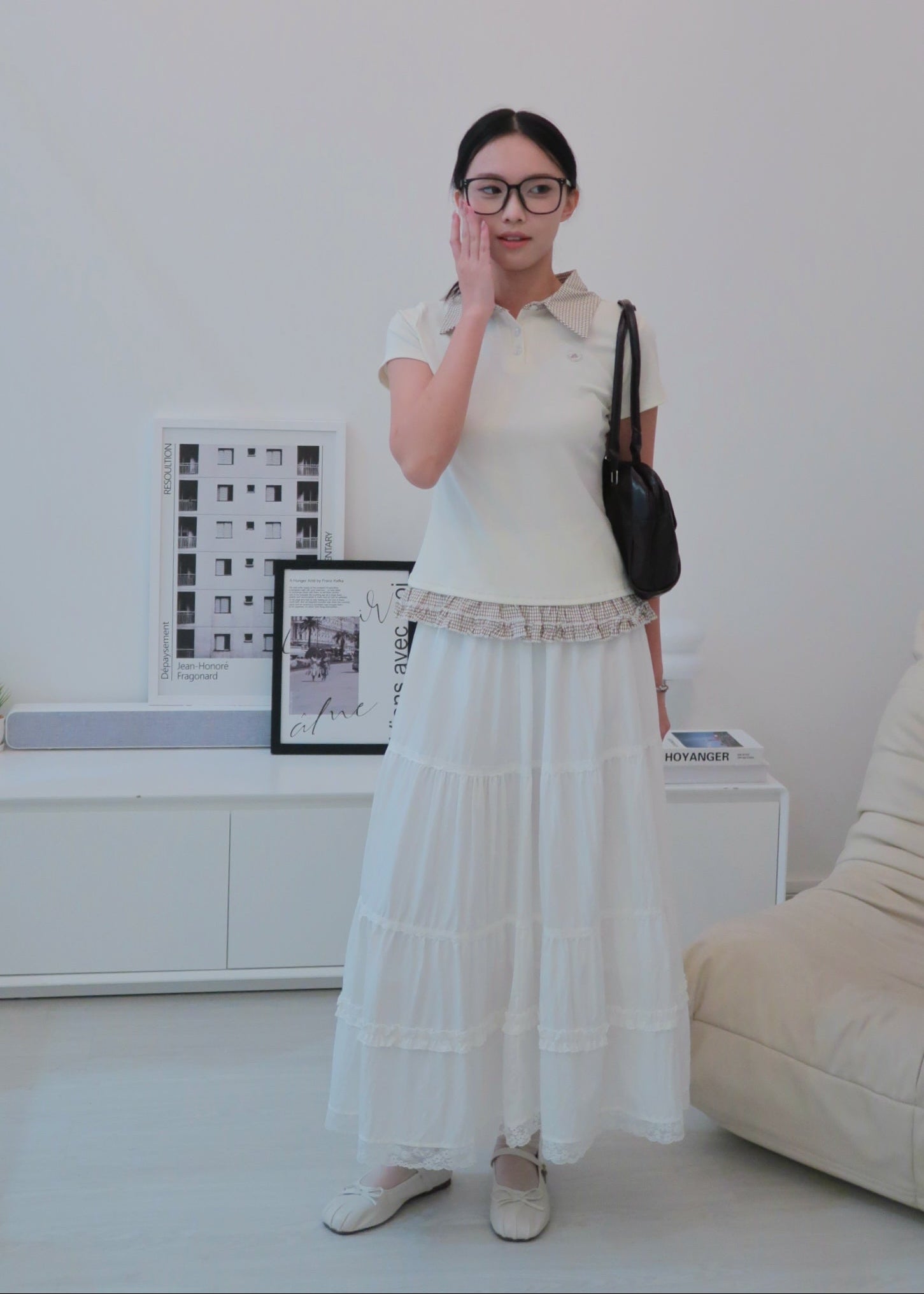 Preppy Layer Polo - Almond