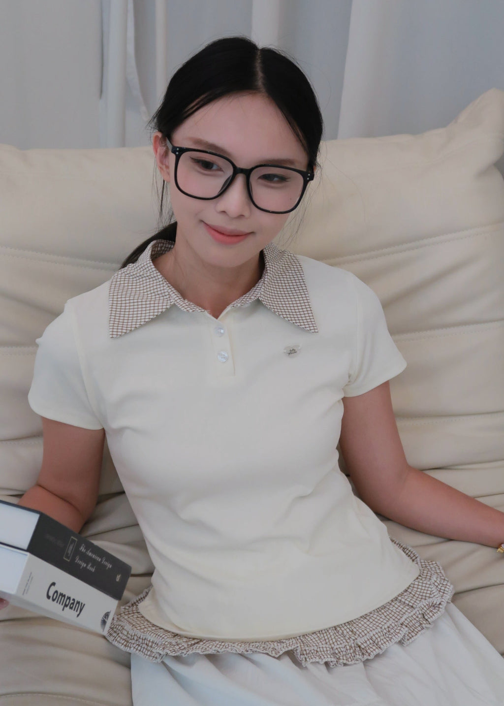 Preppy Layer Polo - Almond