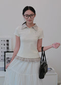 Preppy Layer Polo - Almond