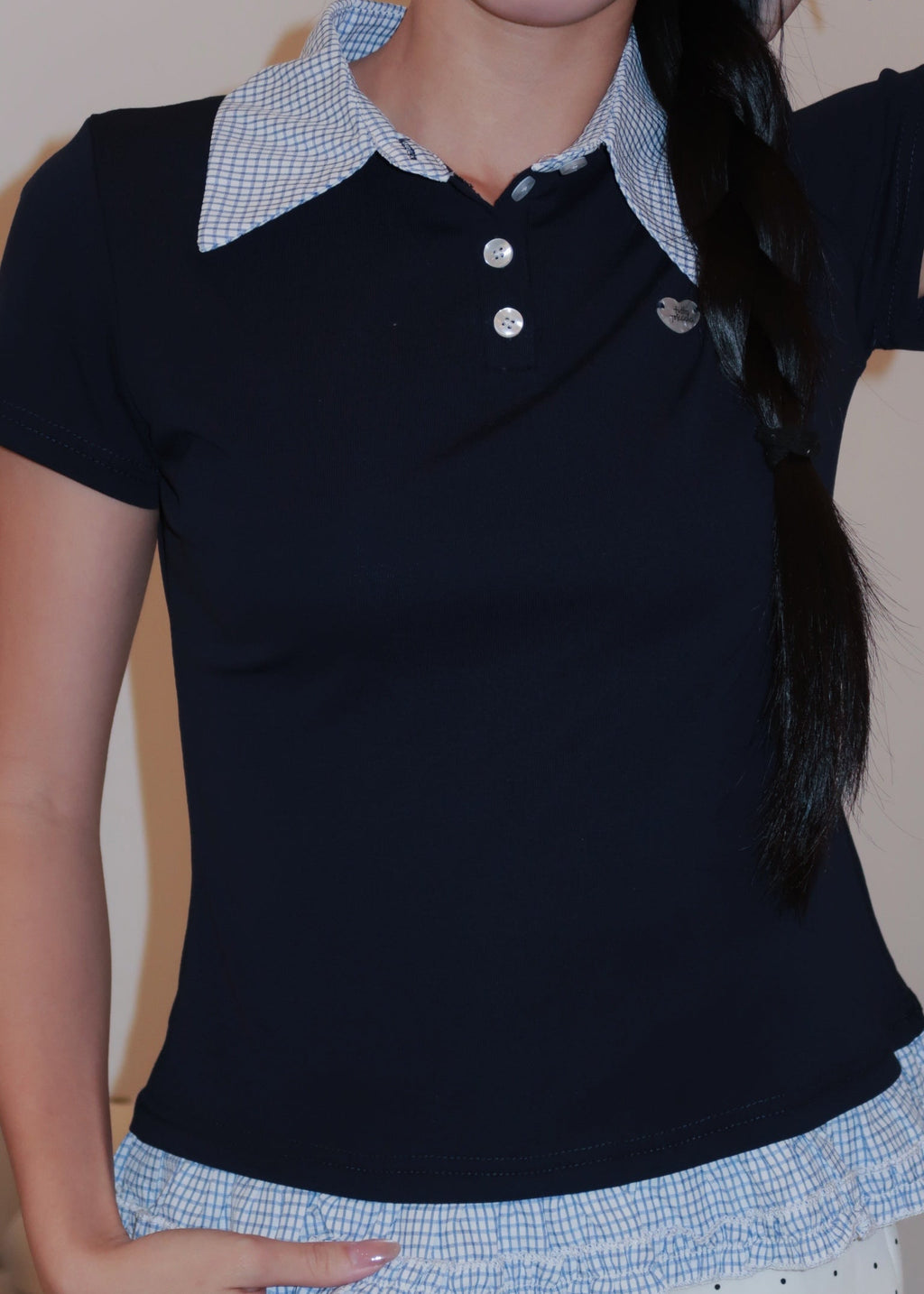 Preppy Layer Polo - Blue