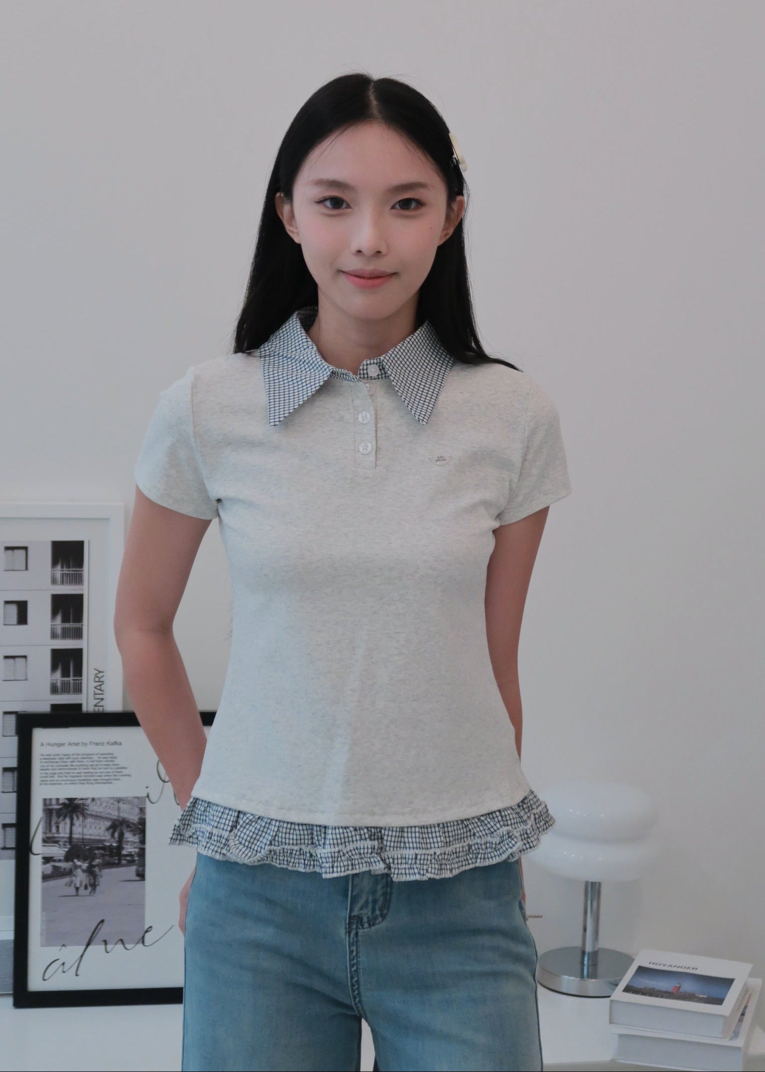 Preppy Layer Polo - Grey