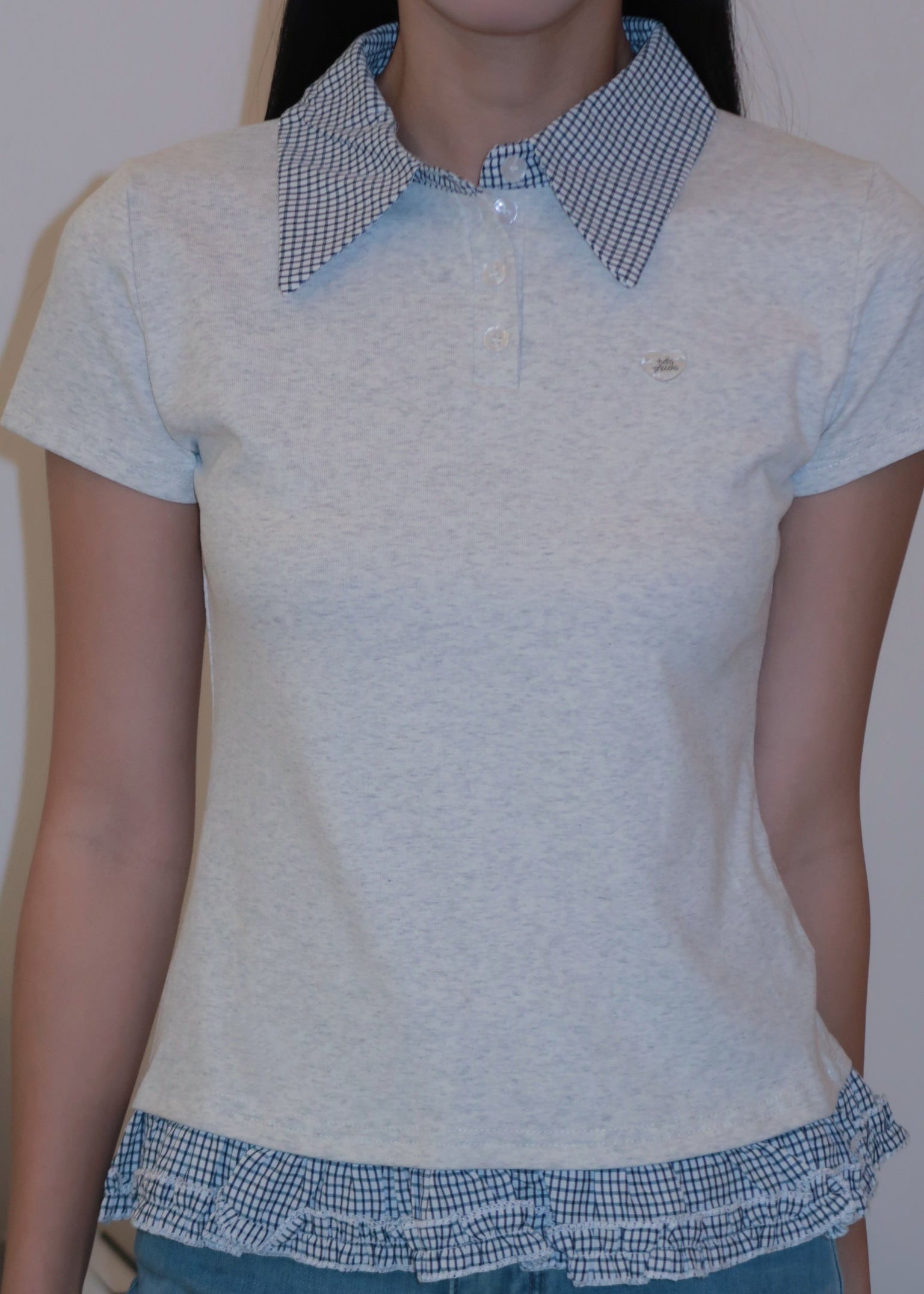 Preppy Layer Polo - Grey