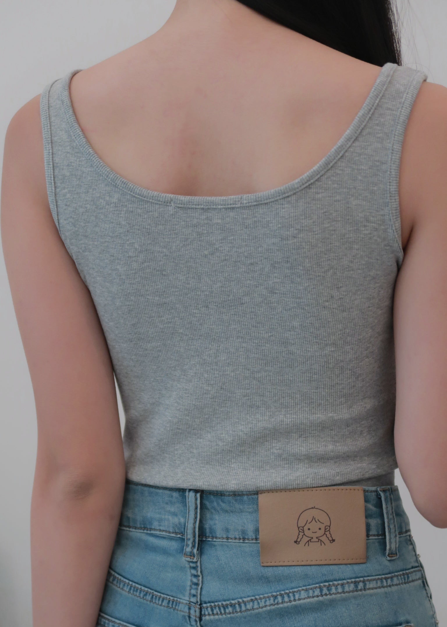 Everyday Duo Lace Top - Grey