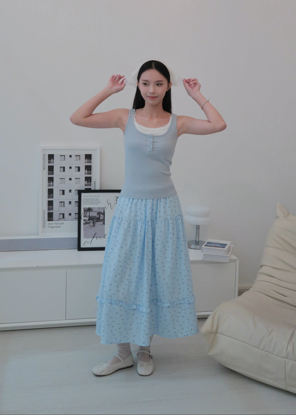 Everyday Duo Lace Top - Blue