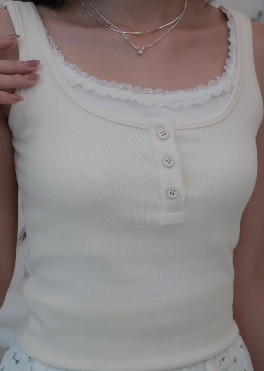 Everyday Duo Lace Top - Yellow