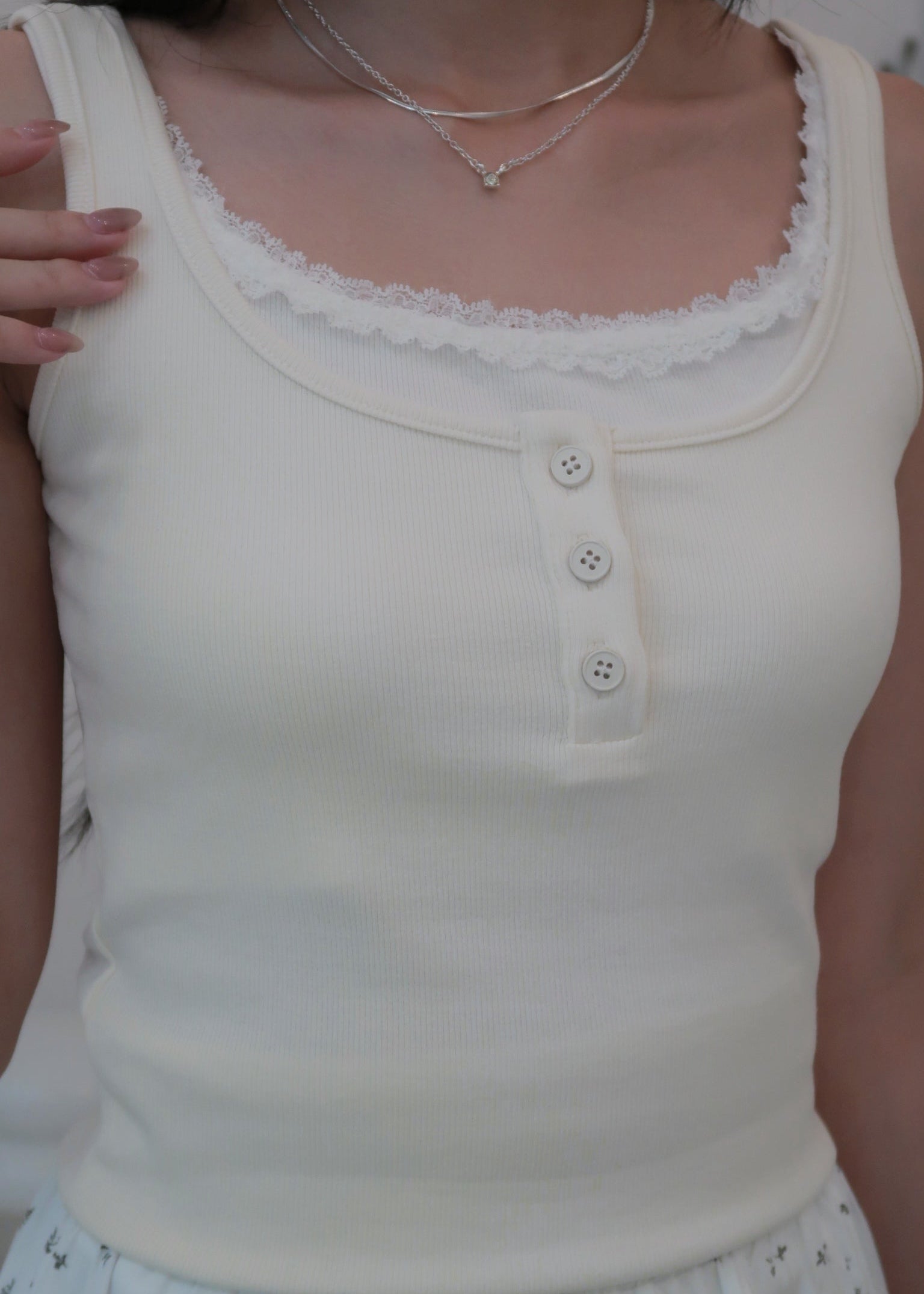 Everyday Duo Lace Top - Yellow