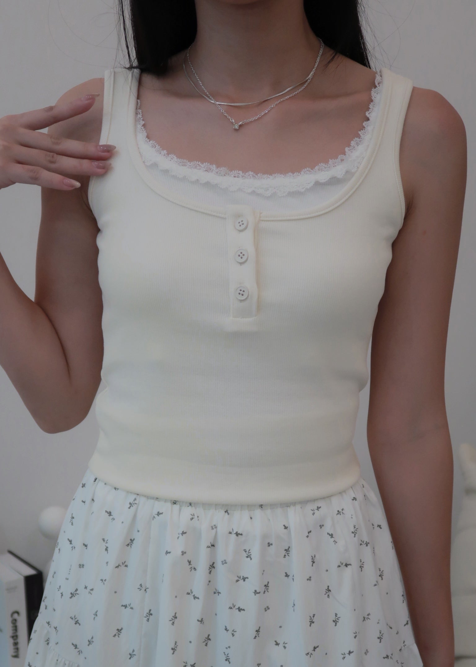 Everyday Duo Lace Top - Yellow