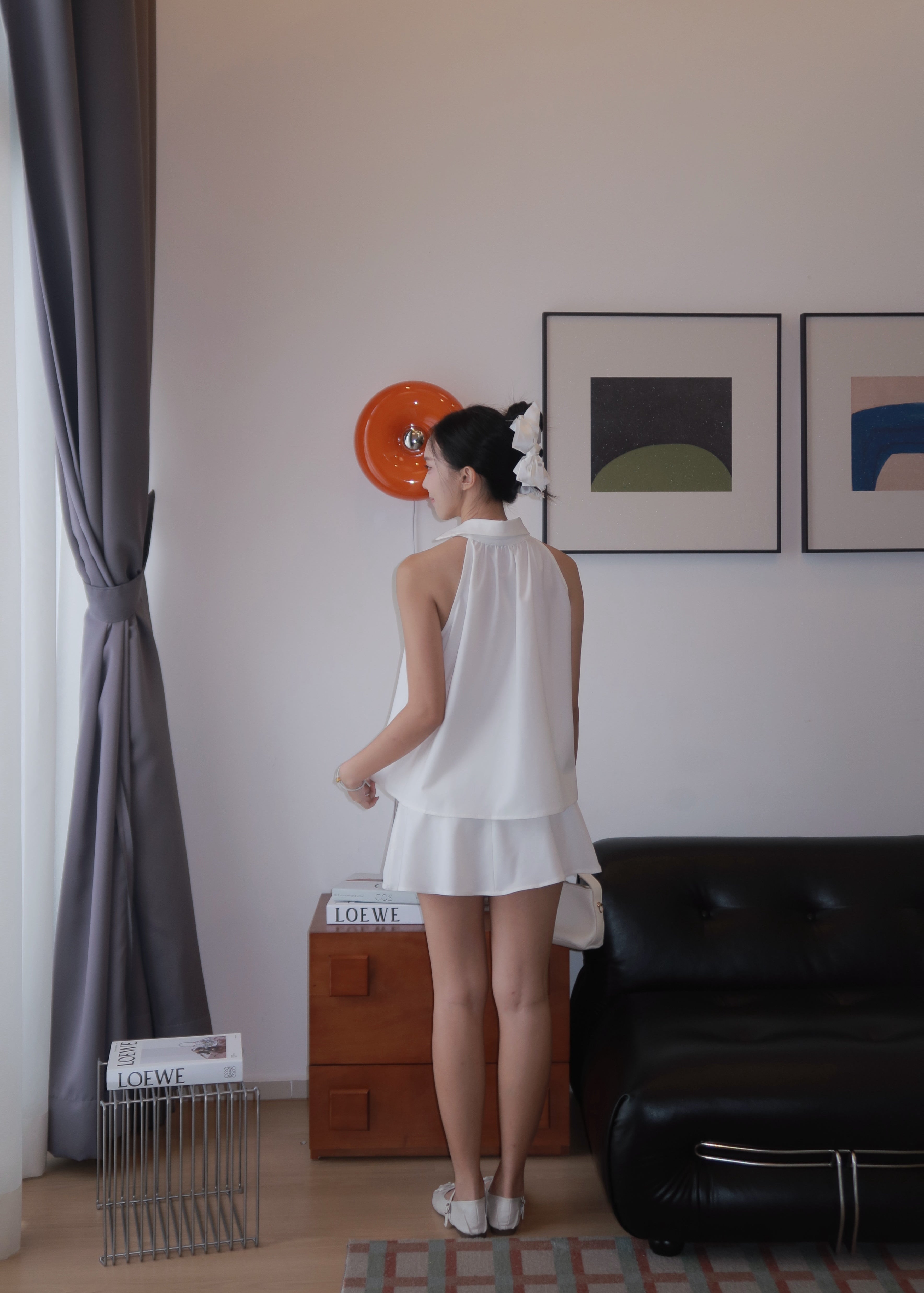 Aura Drape Set - White