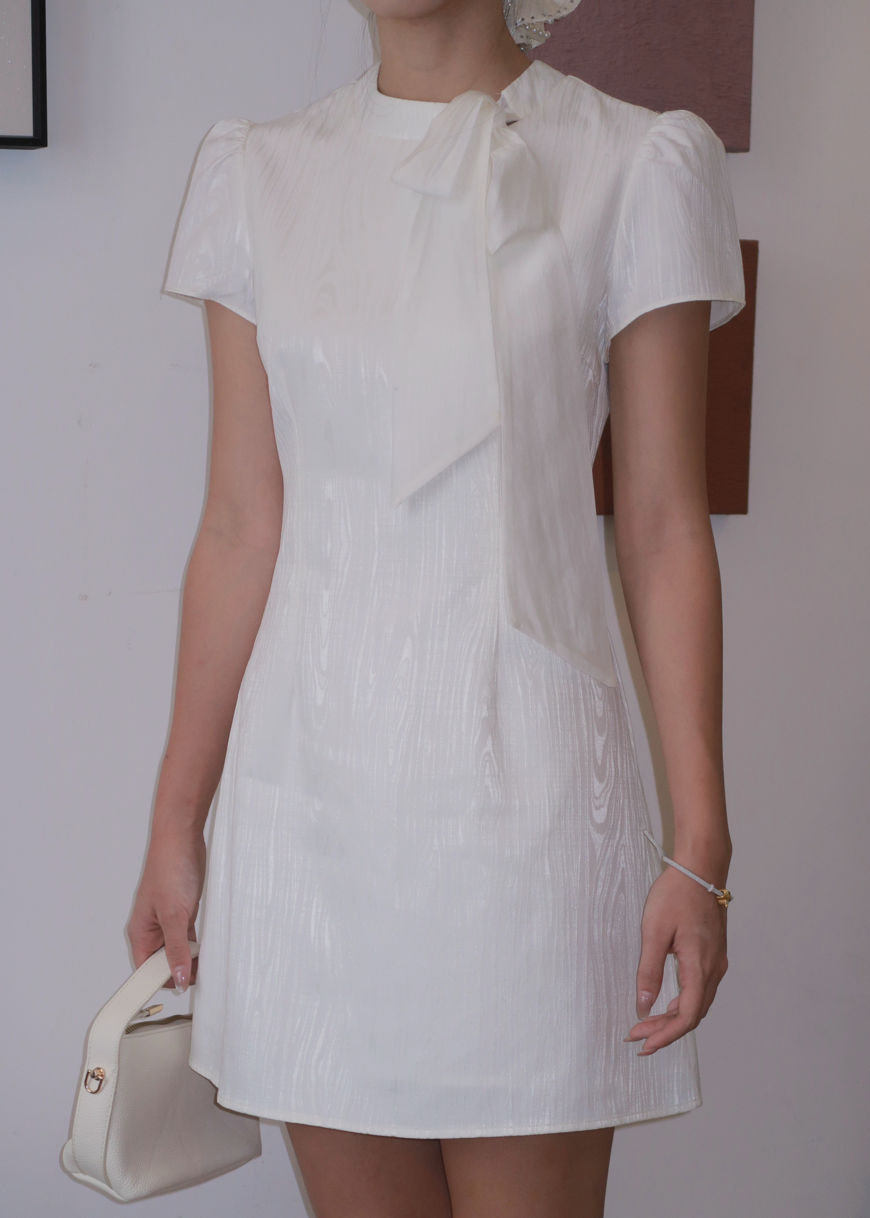 Urban Ribbon Dress - White