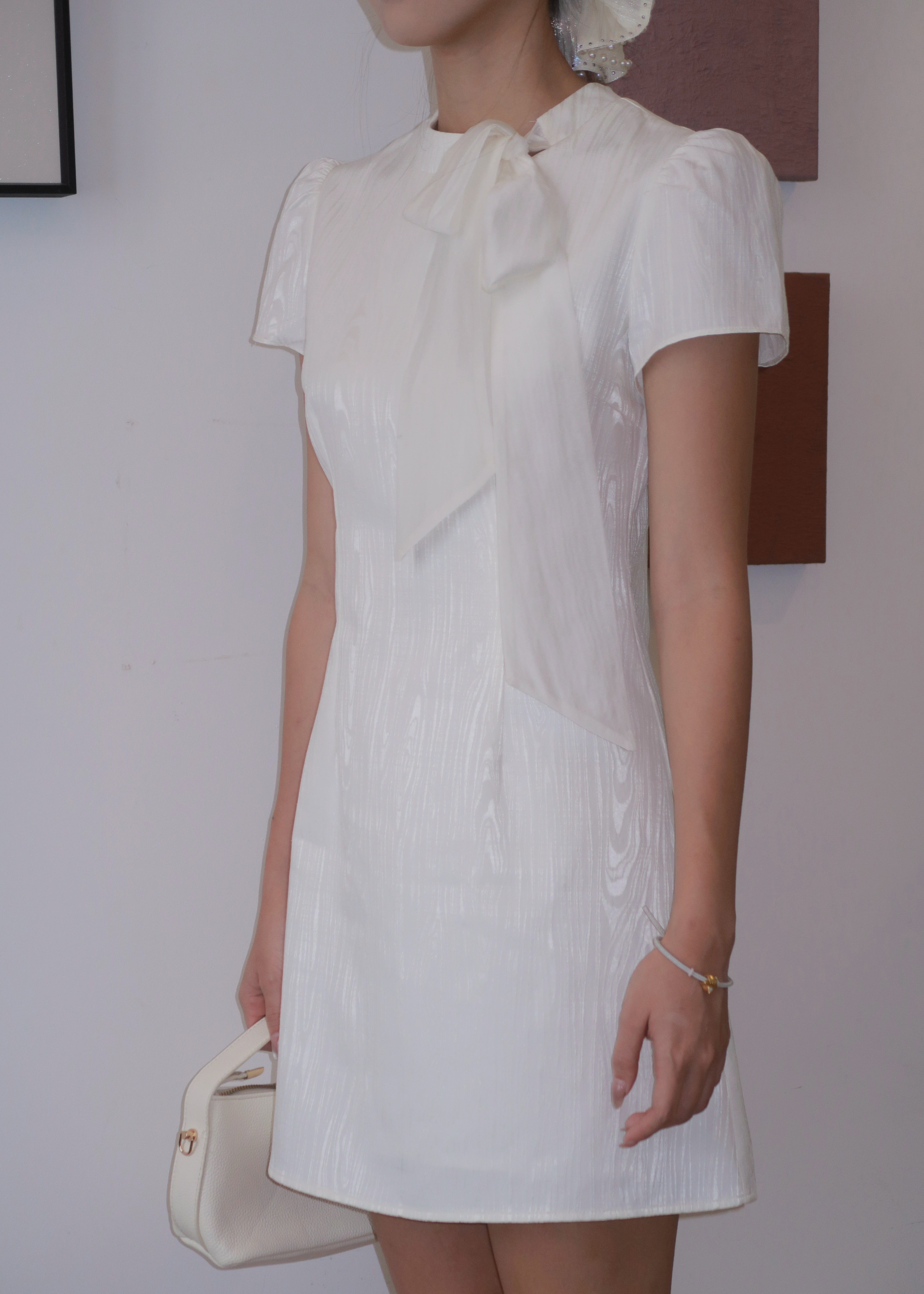 Urban Ribbon Dress - White