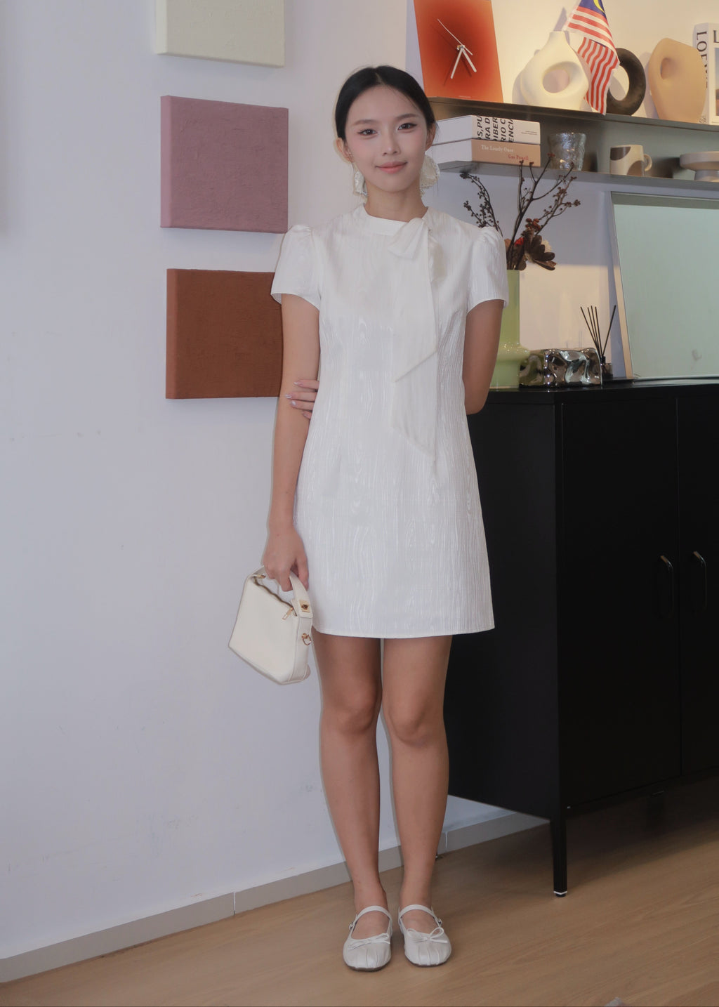 Urban Ribbon Dress - White