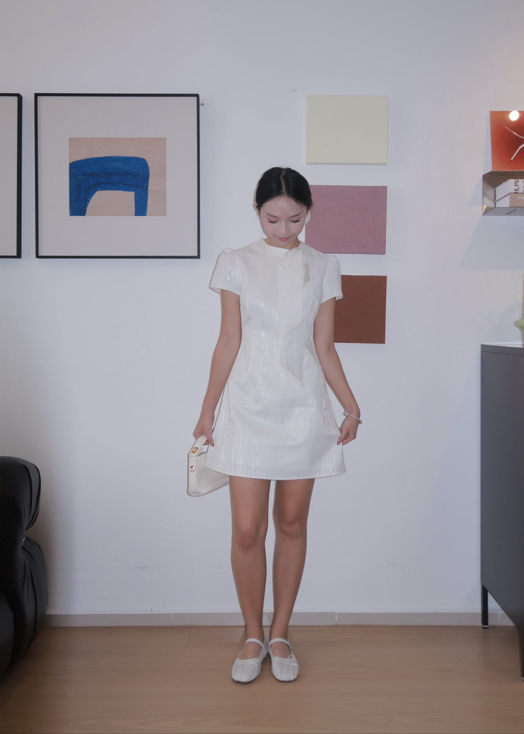 Urban Ribbon Dress - White