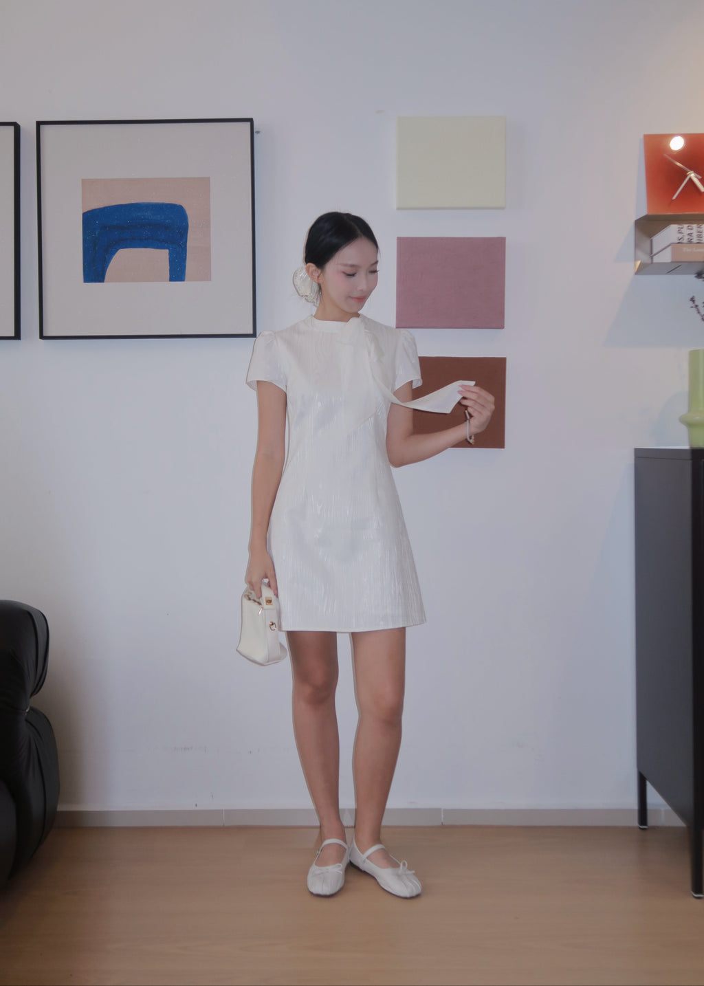 Urban Ribbon Dress - White