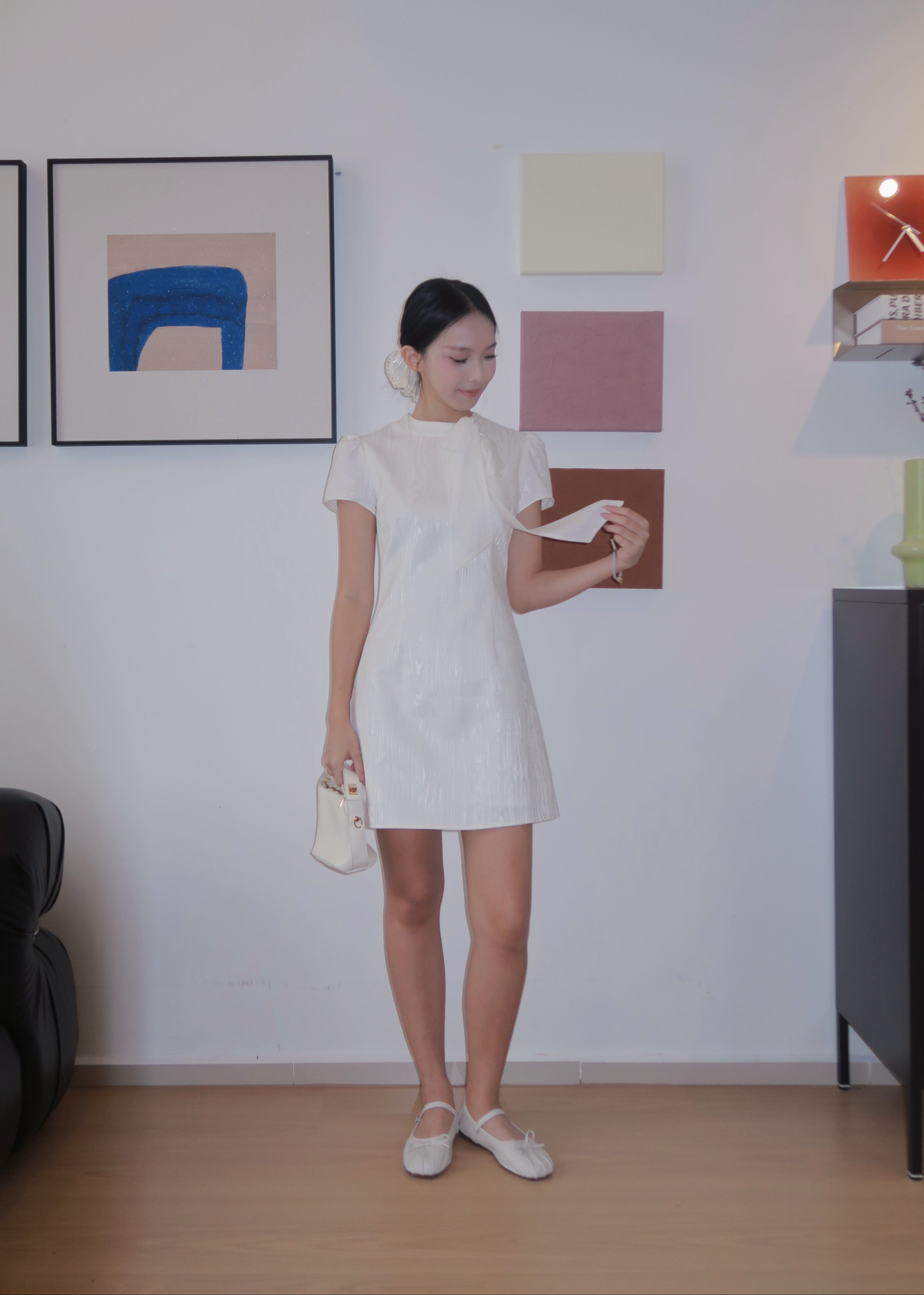 Urban Ribbon Dress - White