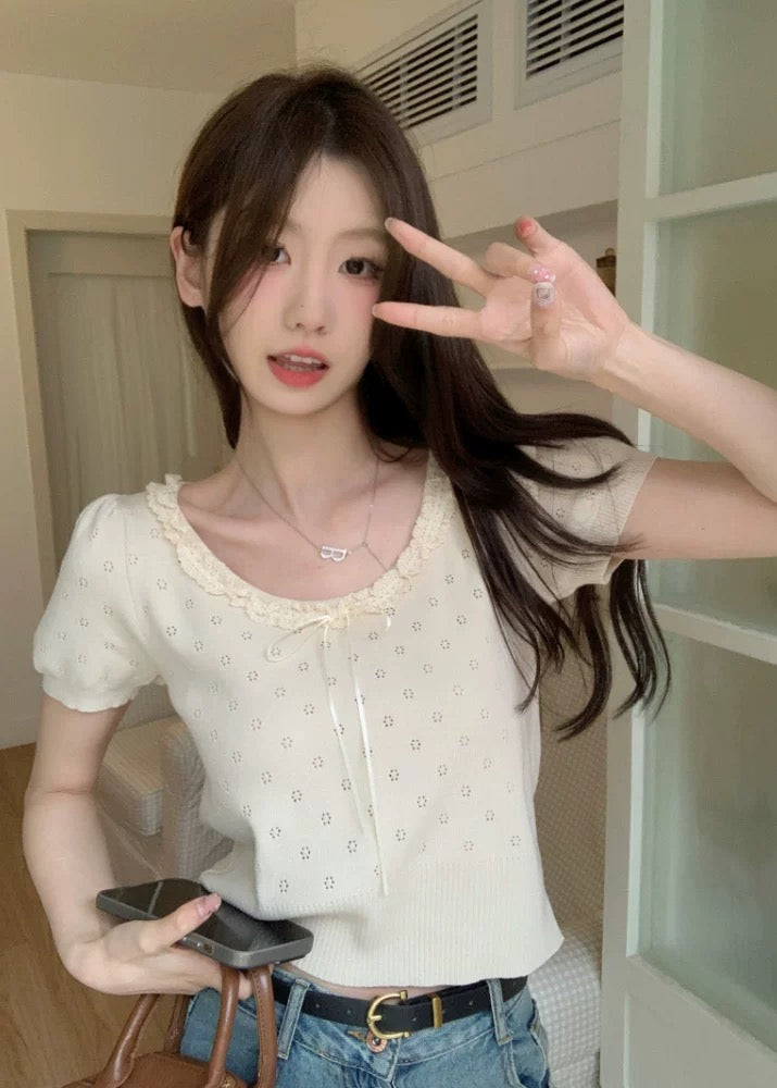 Puff Ruffle Top