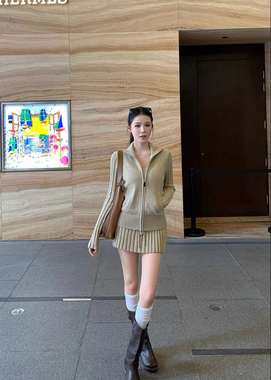 【 Pre-Order】Riley Zip Knit Set