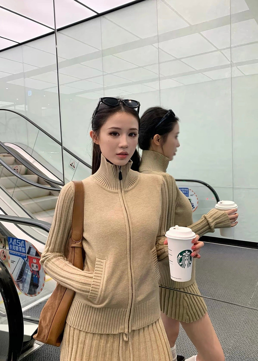 【 Pre-Order】Riley Zip Knit Set