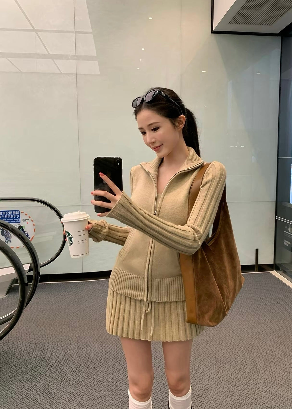 【 Pre-Order】Riley Zip Knit Set