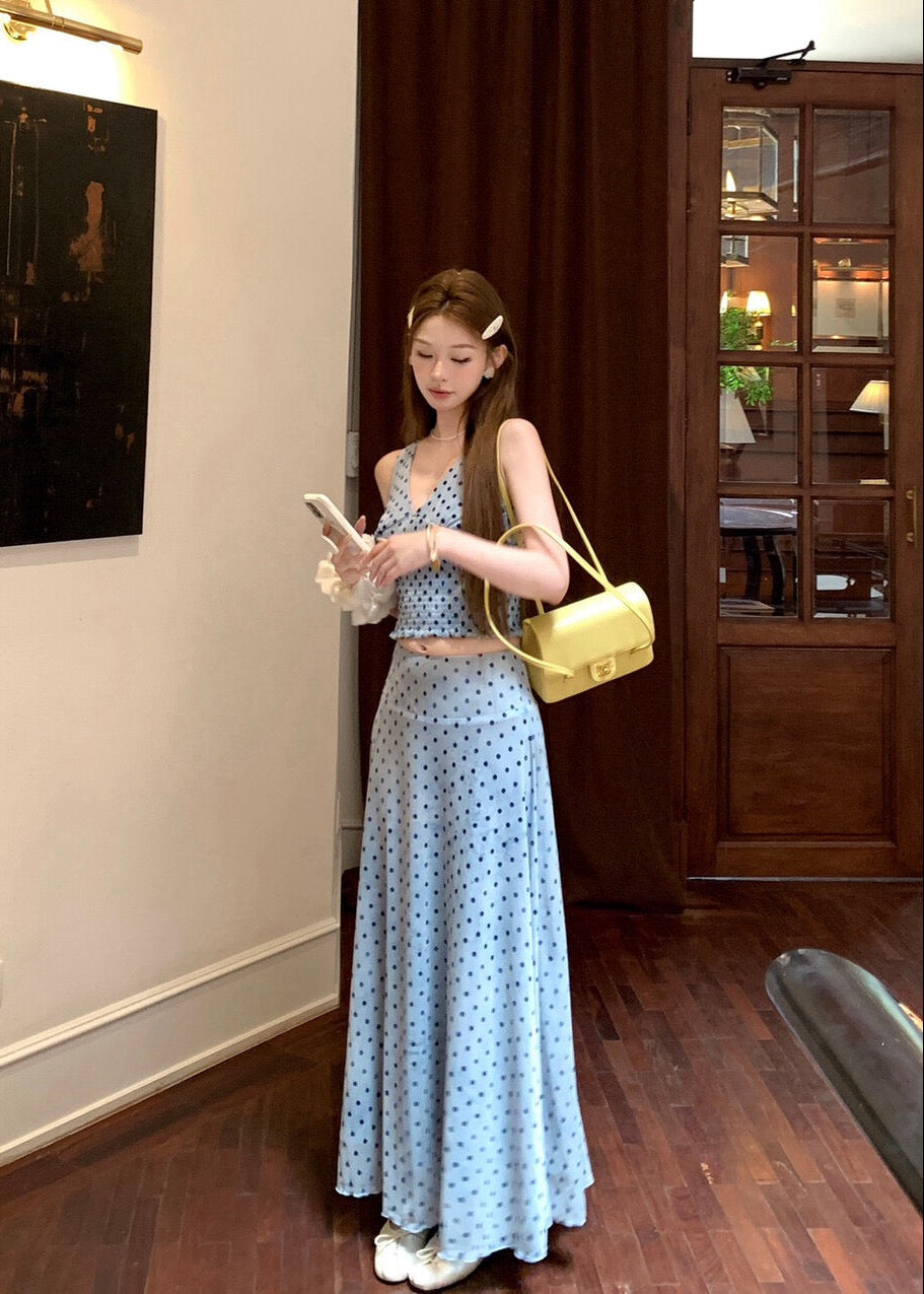 Celia Polka Set - Blue