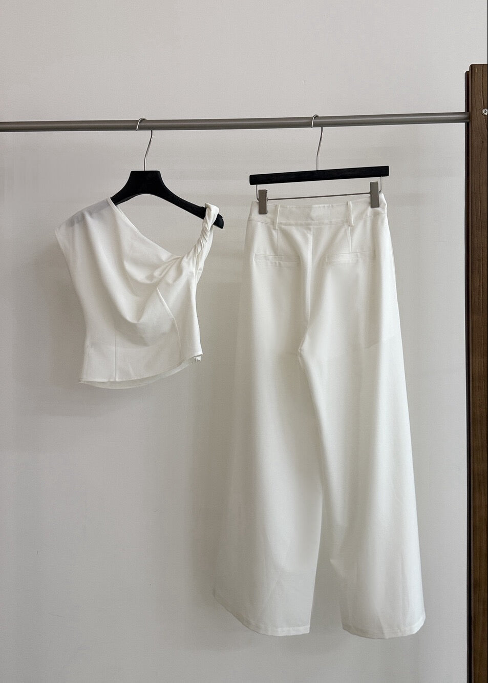 Sienna Drape Set - White