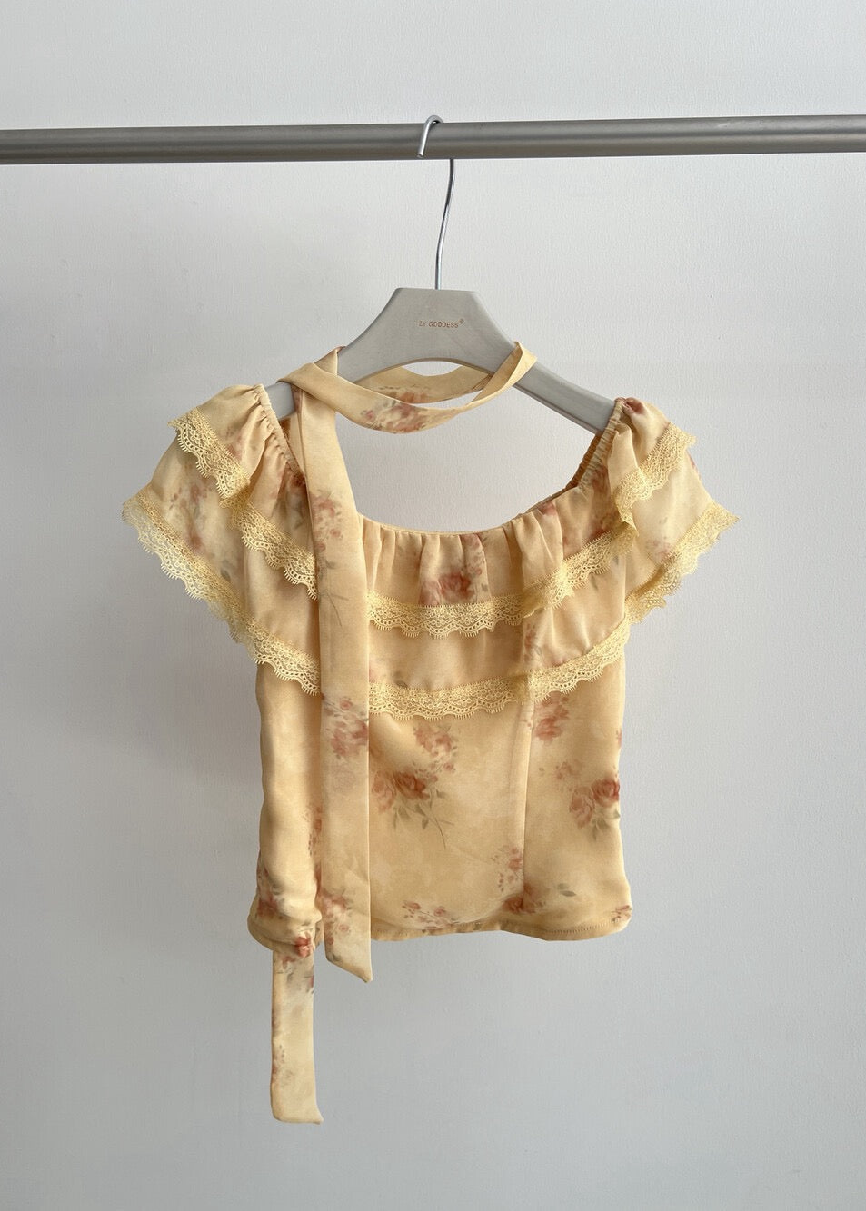 Celeste Lace Top - Yellow