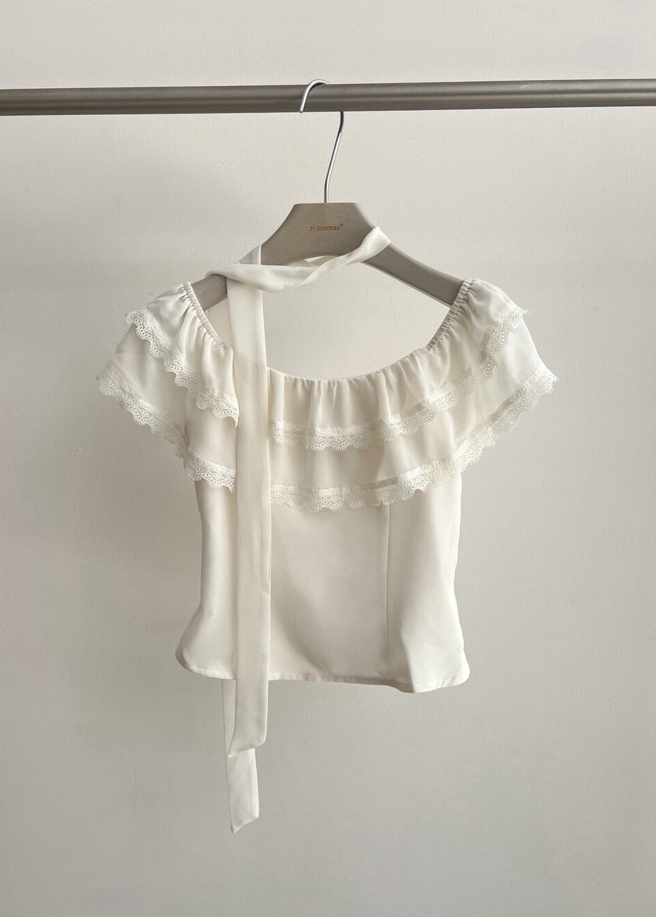 Celeste Lace Top - White