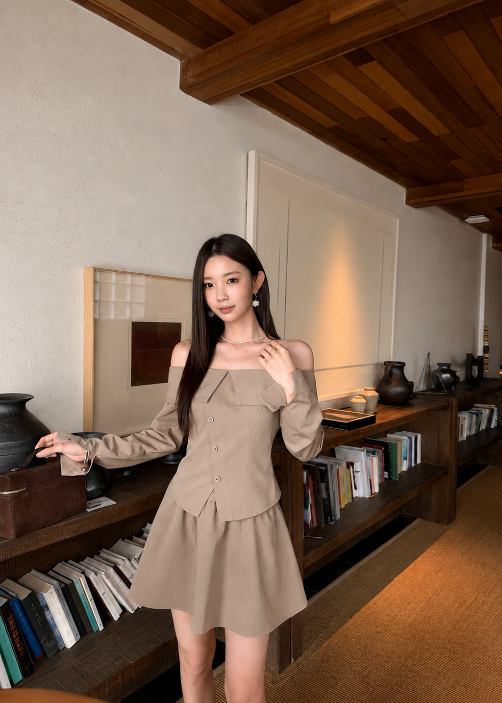 【Pre-Order】Camille Set - Khaki