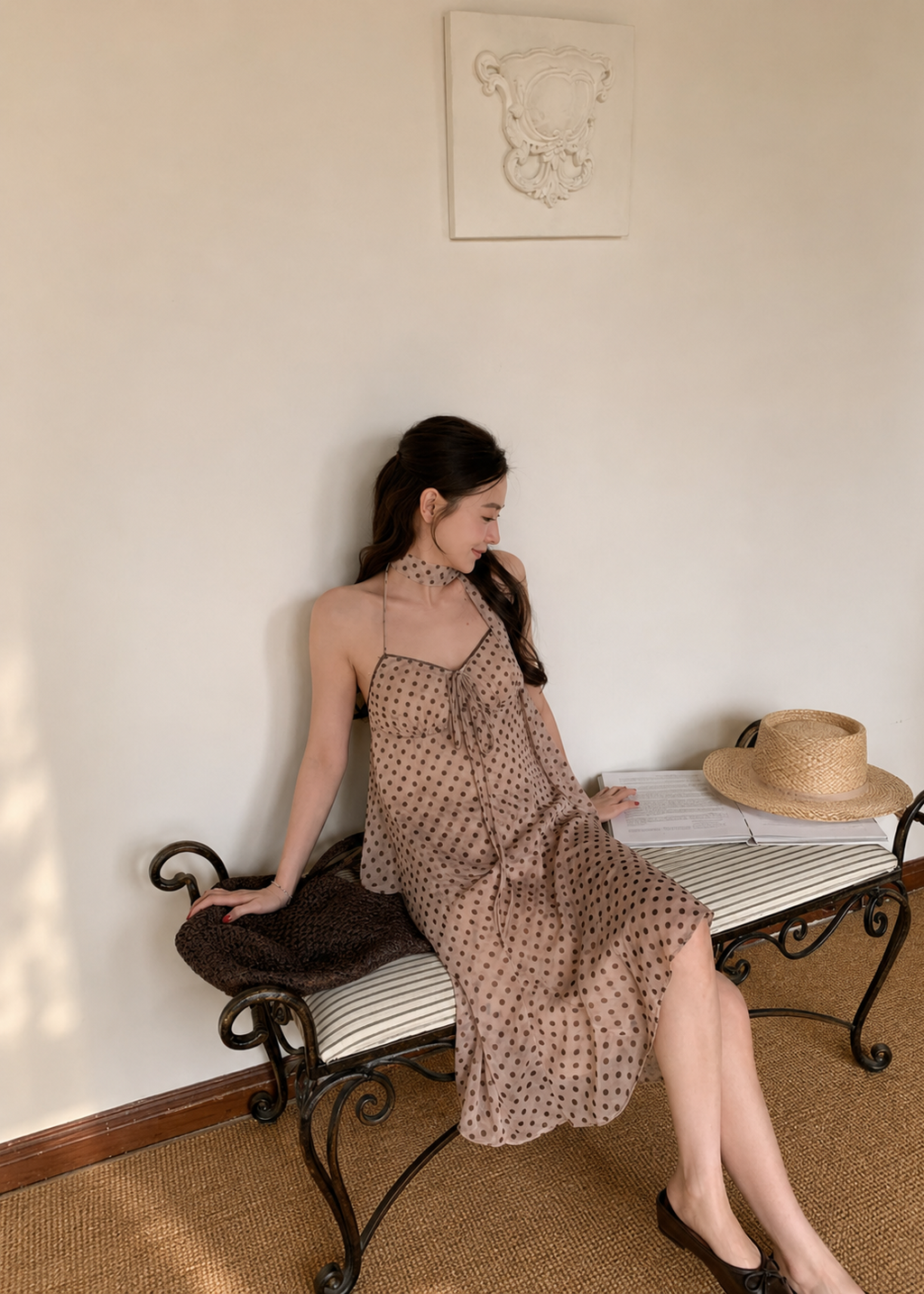 Heidi Polka Two-Piece Set - Khaki