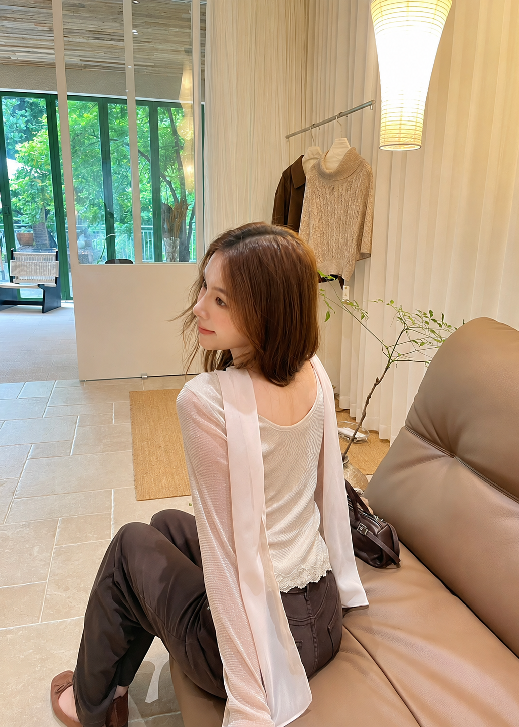 【Pre-Order】Arielle Draped Sleeve Top