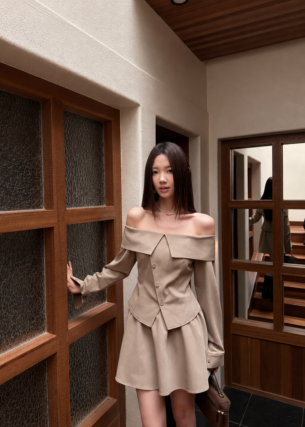 【Pre-Order】Camille Set - Khaki
