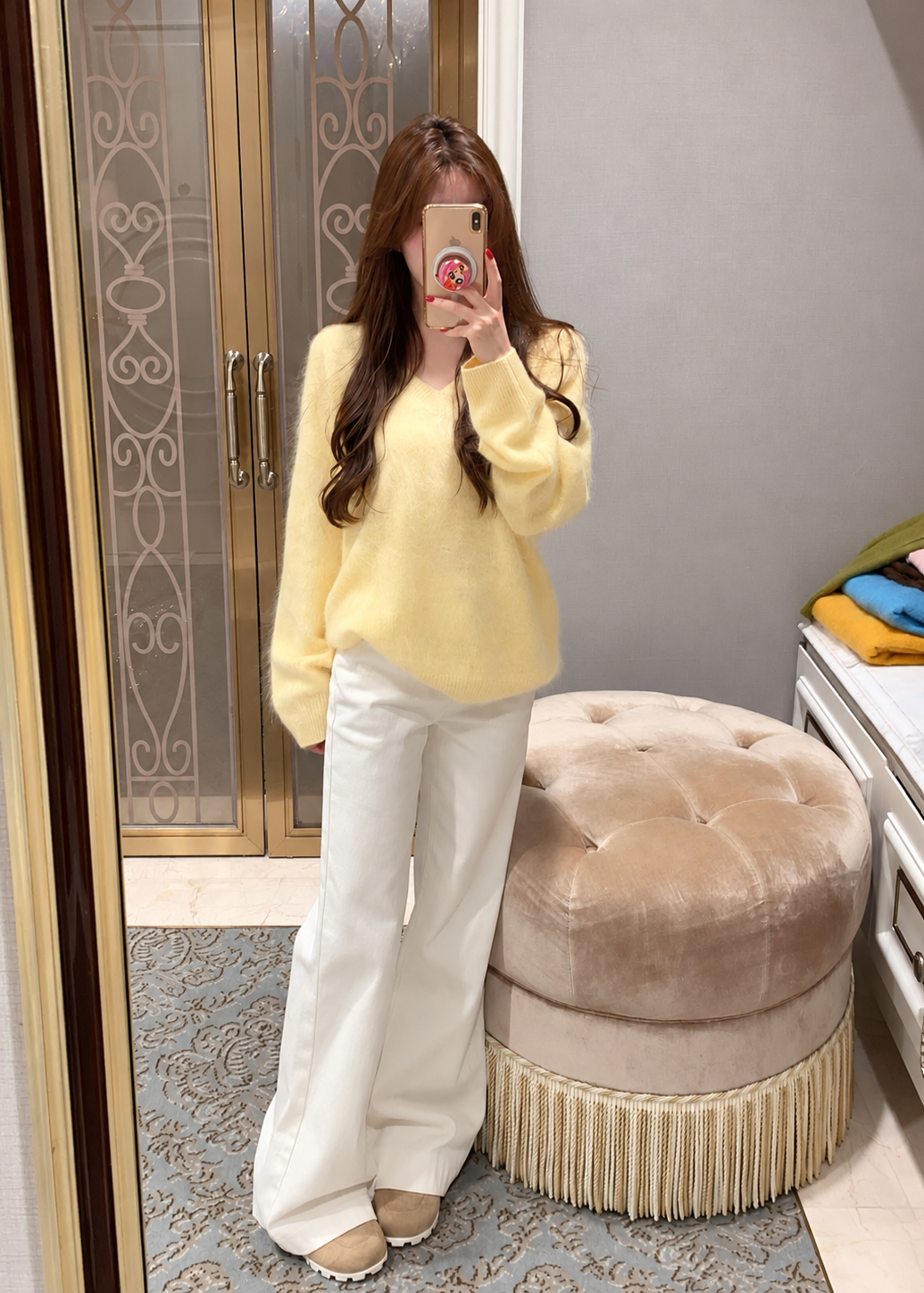 【 Pre-Order】Basic V-Neck Knit Top