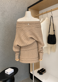 【 Pre-Order】Vanya Off-Shoulder Knit Set