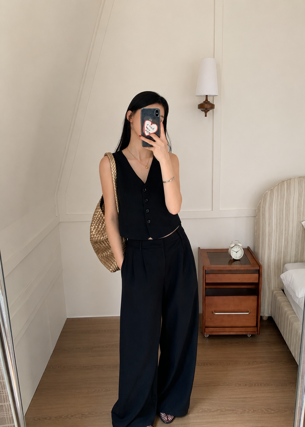 Reese Vest Set - Black