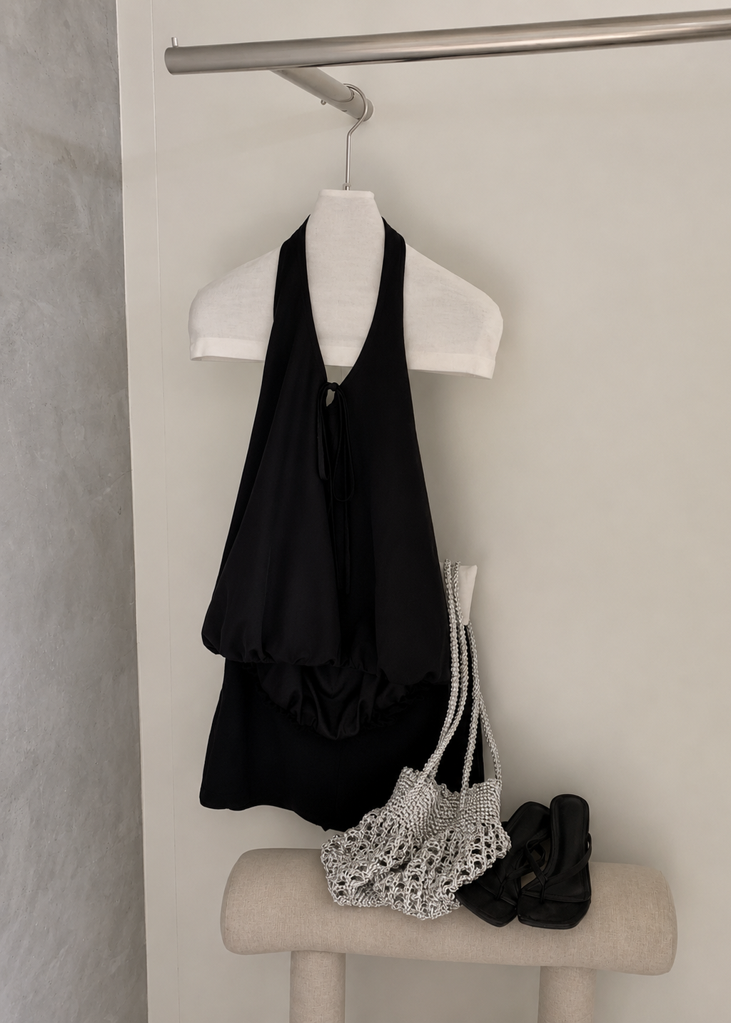 【Pre-Order】Élodie Halter Set - Black