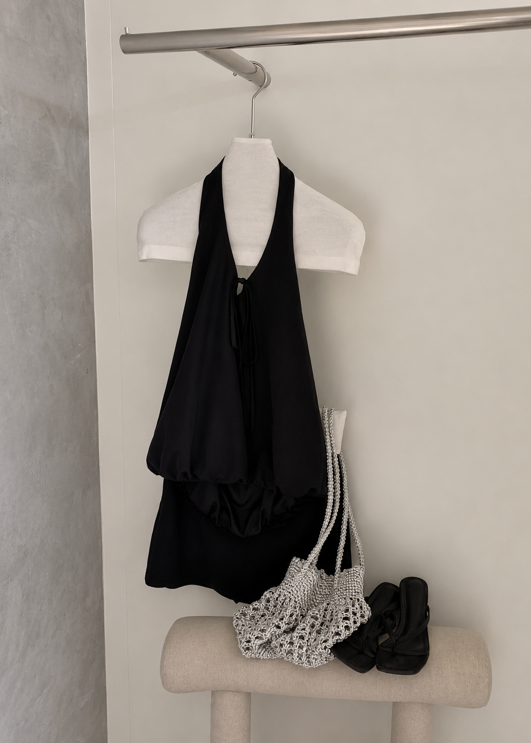 【Pre-Order】Élodie Halter Set - Black