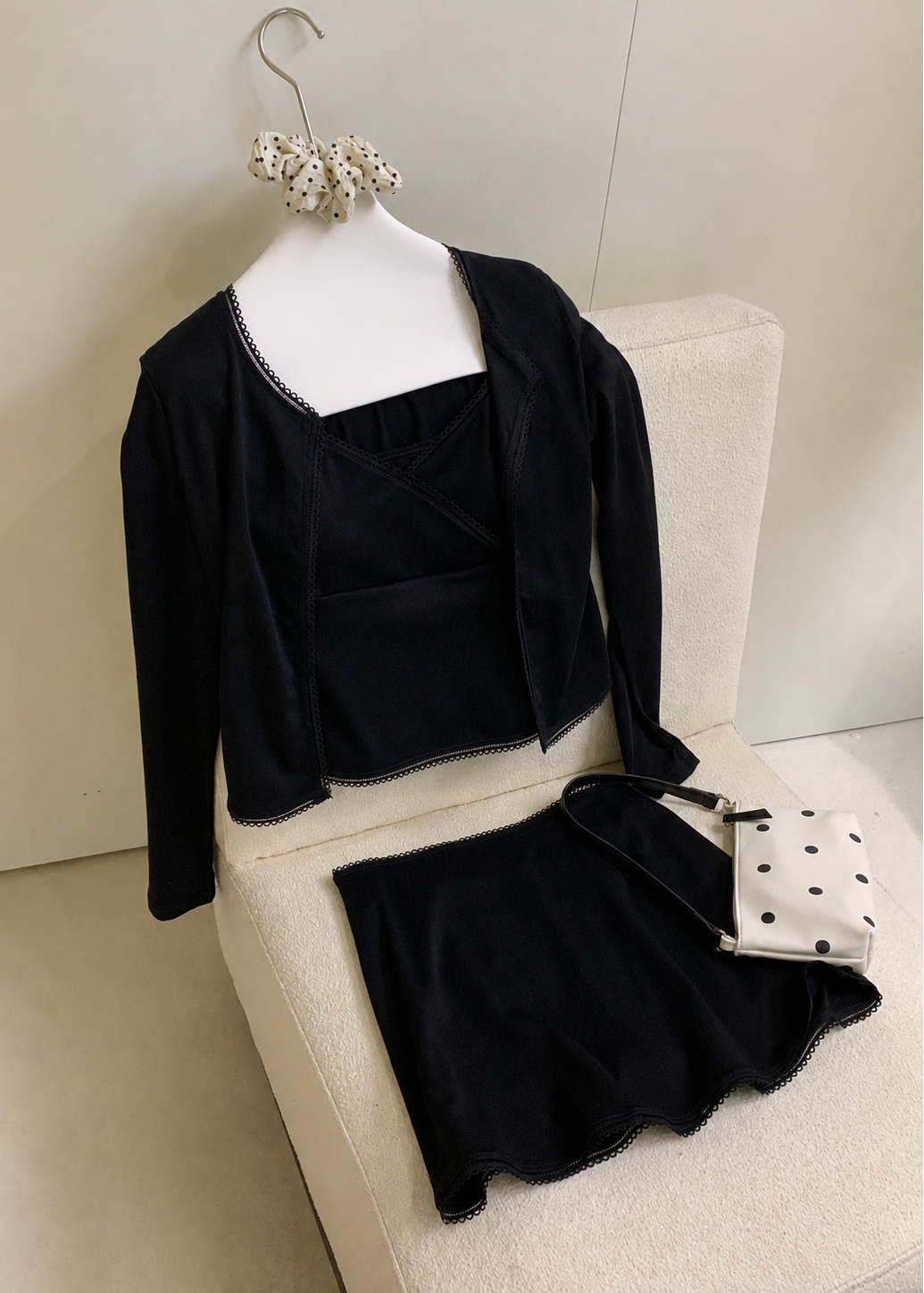 【Pre-Order】Vivienne Lace Set (Padded) - Black